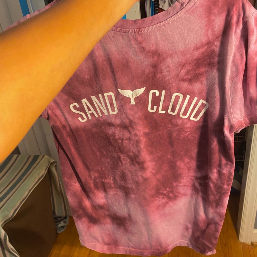 sand cloud tie dye tee
